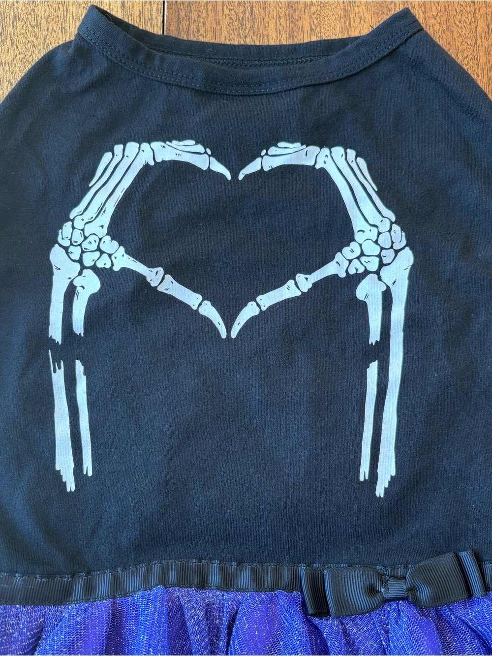 Thrills & Chills Dog Apparel Halloween Skeleton Tutu Dress – Size S 10-15 lbs